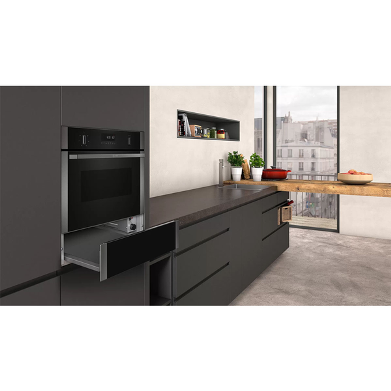 N17HH10G0B - 14cm Warming Drawer - Graphite Grey