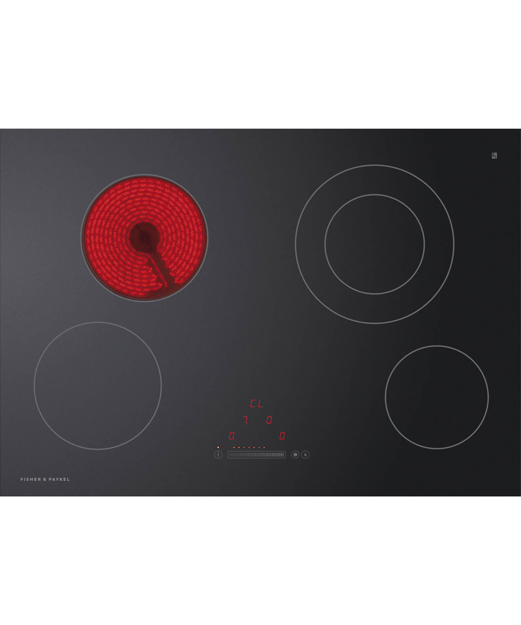 CE754DTB1 - 75cm 4 Zone Ceramic Cooktop - Black