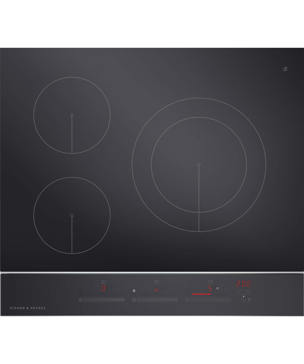 Ci604ctb1 60cm 4 Zone Induction Cooktop Black Glass Spartan Electrical