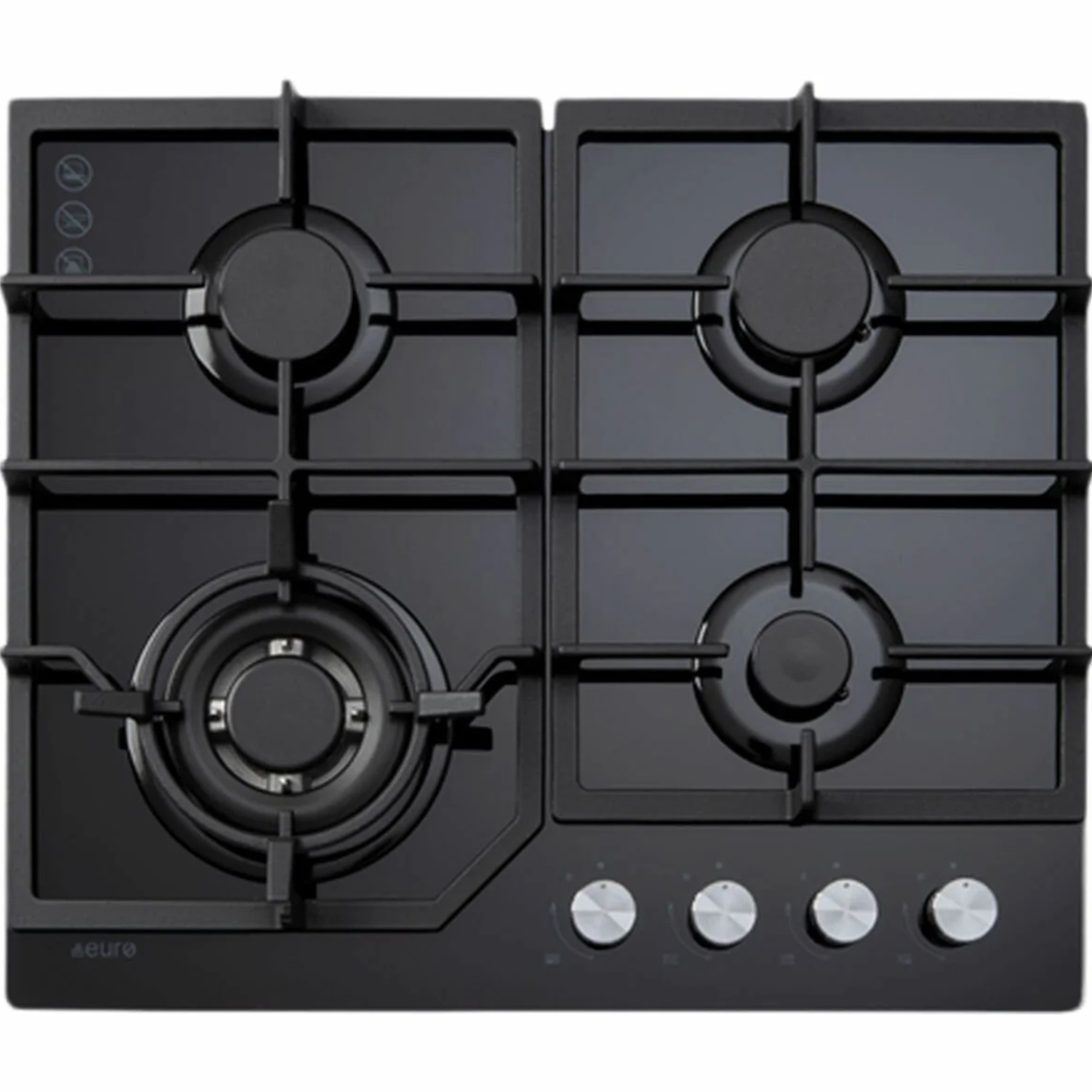 ECT600GBK2 - 60cm Gas on Glass Cooktop - Black