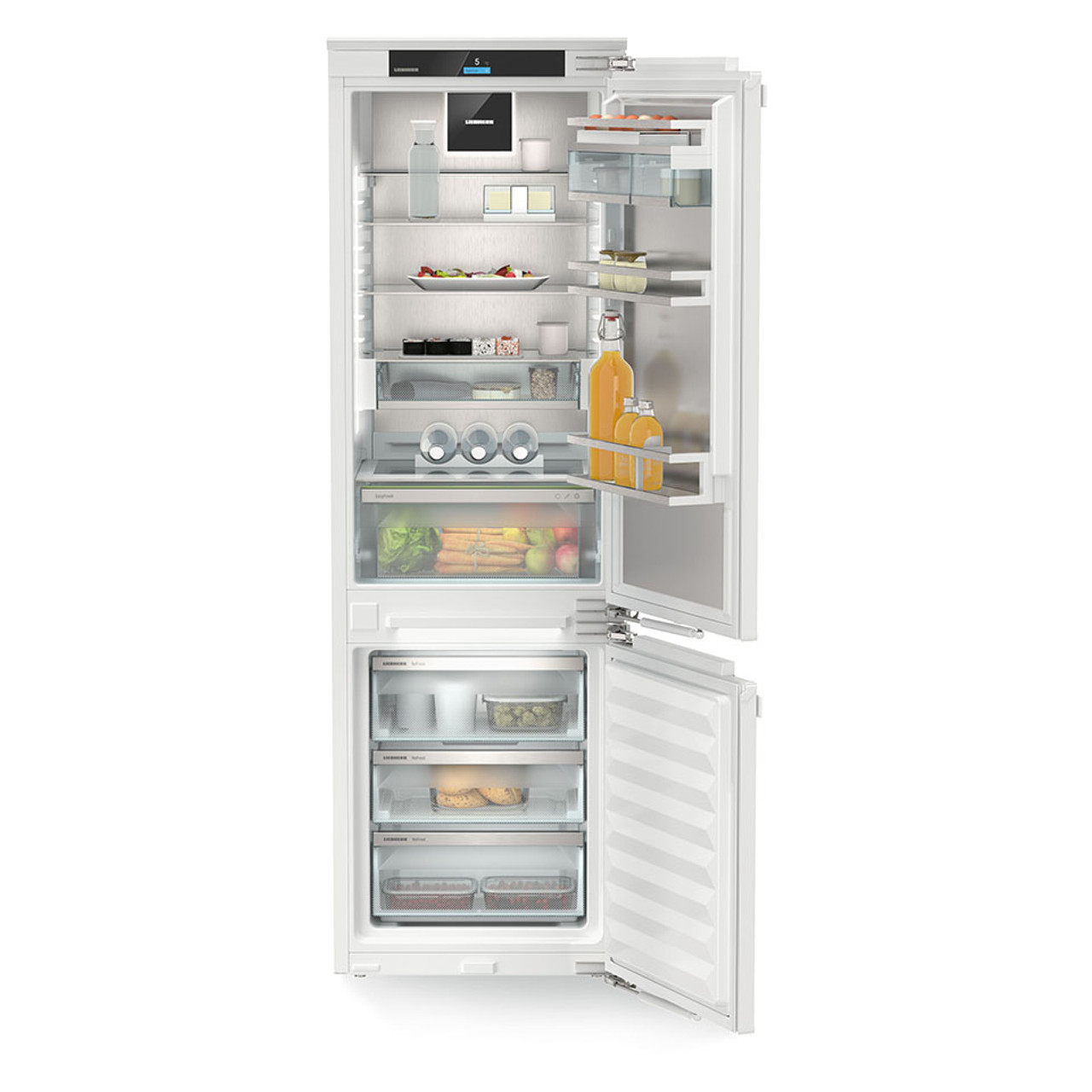 ICNh5173 - 254L Integrated Bottom Mount Fridge Freezer