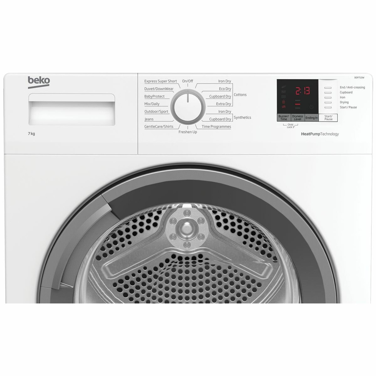 BDP710W - 7kg Heat Pump Dryer - White