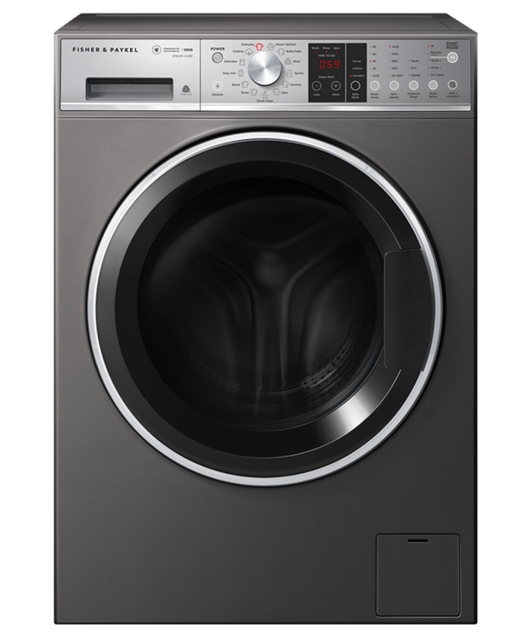 WH1060SG1 - 10kg Front Load Washer Steam Care - Graphite