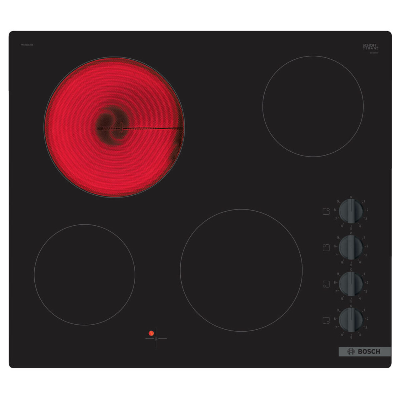 PKE611CA2A - Serie 2 60cm Electric Cooktop Surface Mount without Frame - Black