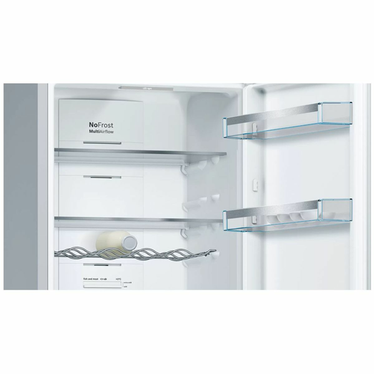 KGN36VI3AA - Serie 4 324L Freestanding Bottom Mount Fridge - Stainless Steel