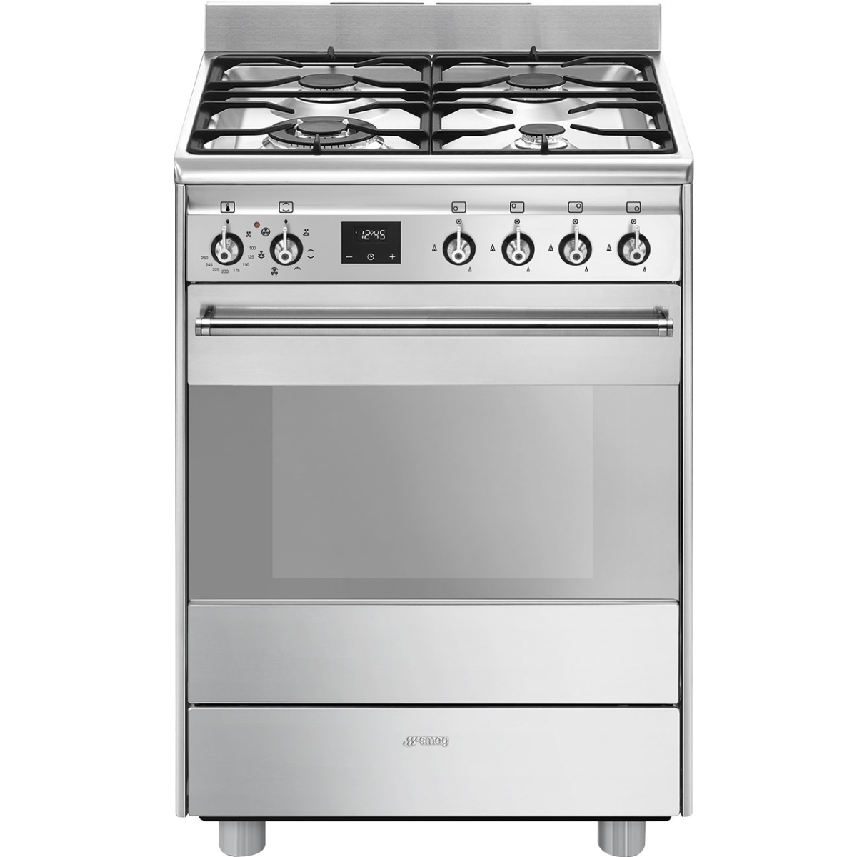 FS61XNG81 - 60cm Classic Aesthetic Freestanding Dual Fuel Cooker - Stainless Steel