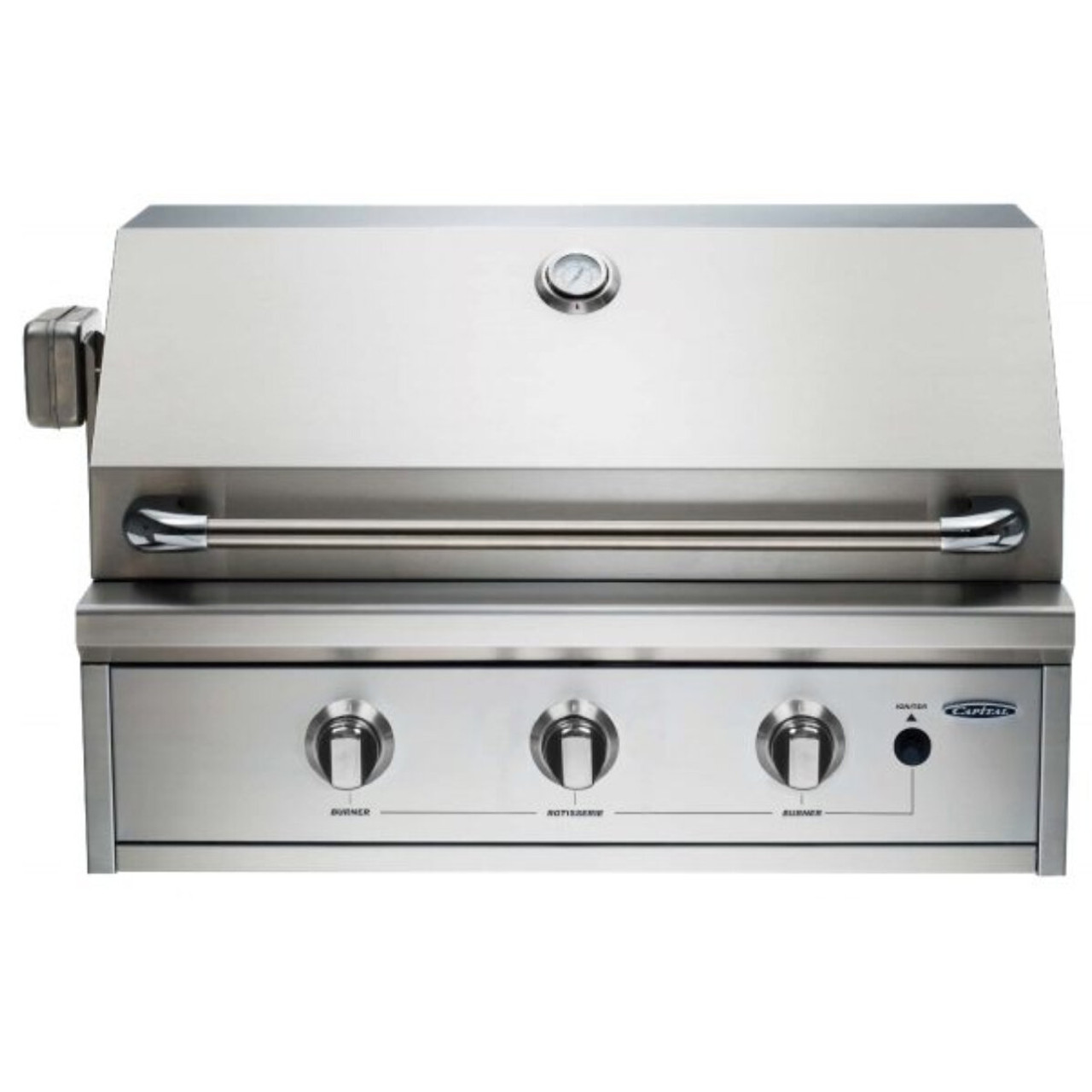 PRO32RBIL - 82cm Built-in BBQ with Open Grill LPG - Stainless Steel