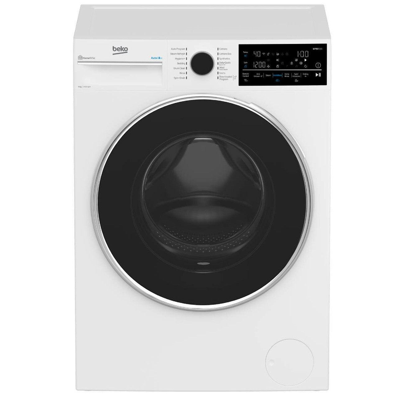 BFLB904ADW - 9kg Autodose Washing Machine with SteamCure & Wifi - White