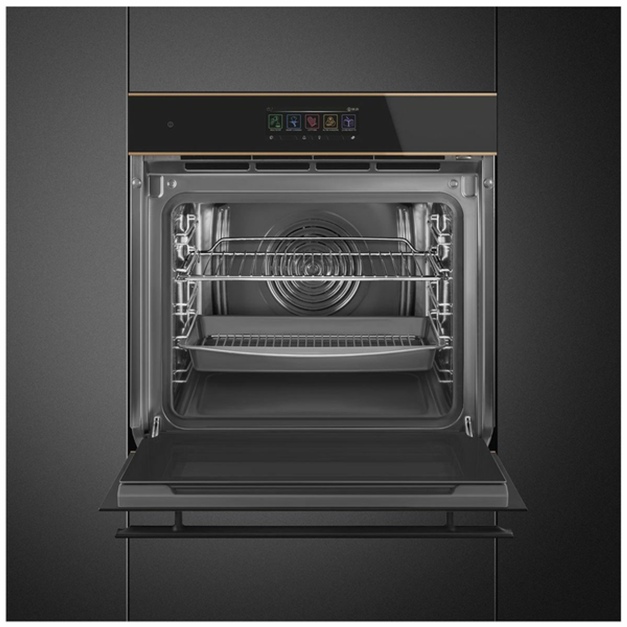 SOA6606S4PNR - 60cm Dolce Stil Novo Steam 100 Pro Oven - Black