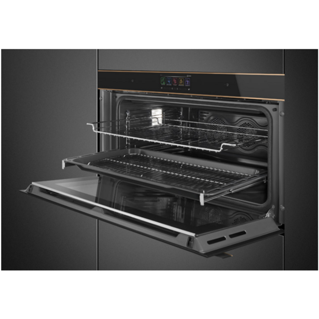 SFPRA9606TPNR - 90cm Dolce Stil Novo Pyrolytic Touch Convection Oven - Black