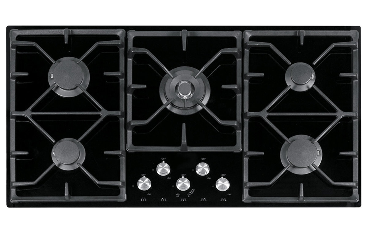 FIG905B1N - 96cm Professional Series Natural Gas Cooktop - Black