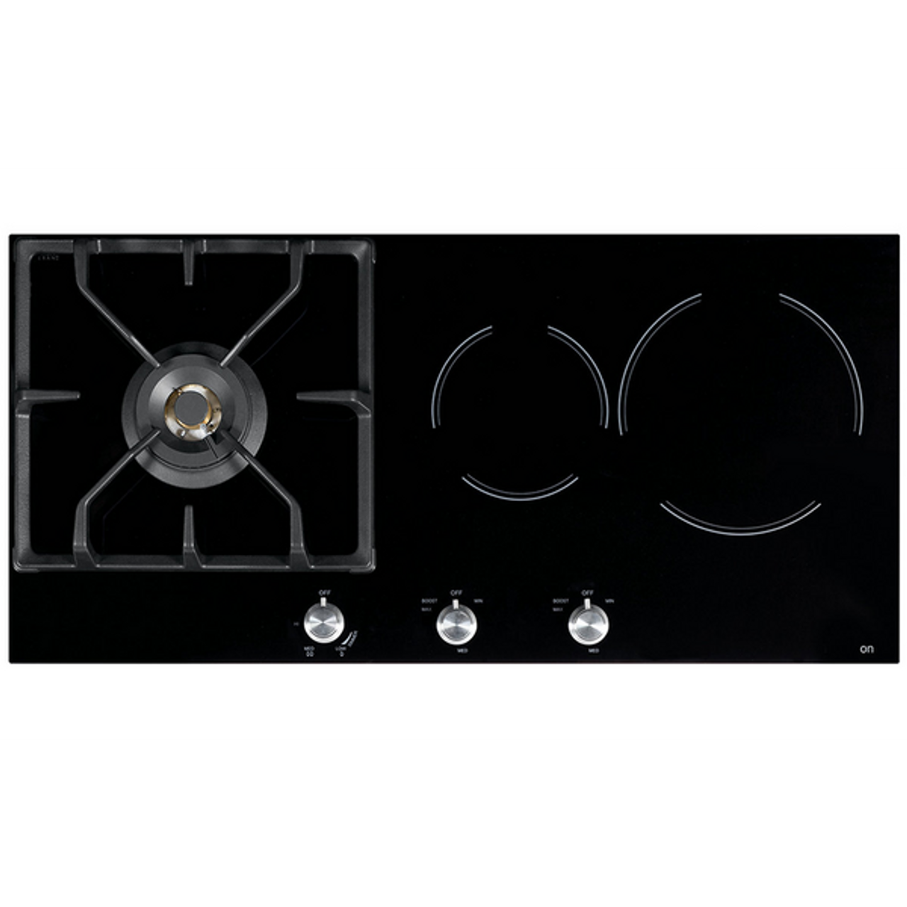 FIXG903B1L - 185cm Professional Series LPG Gas Cooktop with Induction - Black