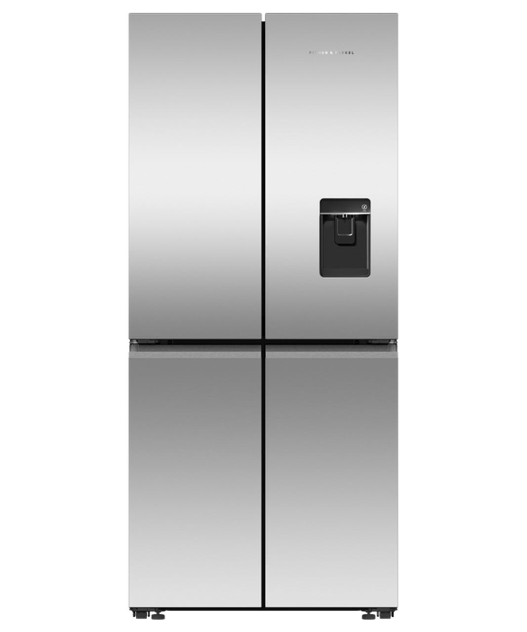 RF500QNUX1 - 498L 79cm Freestanding Quad Door Refrigerator Freezer, Ice & Water - Stainless Steel