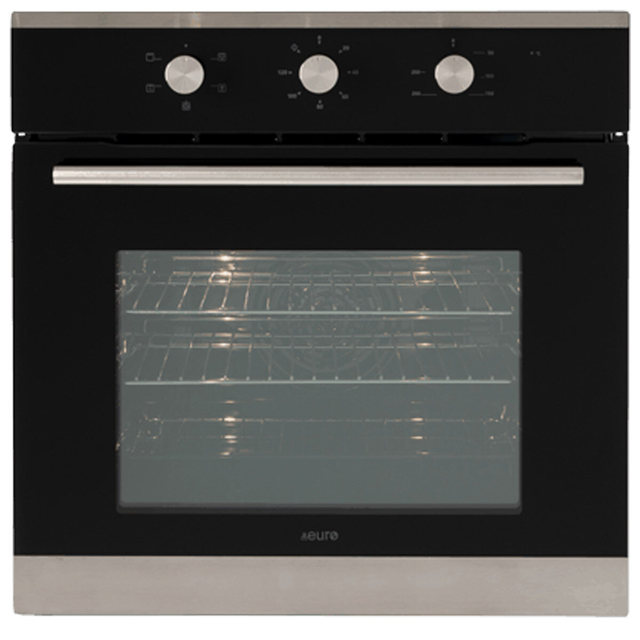 EO604SX - 60cm Built-in Oven - Stainless Steel with Black Glass