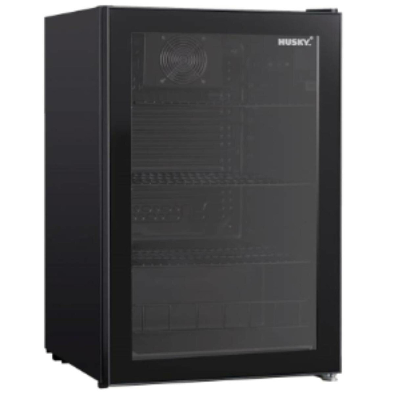 HUS130CNBLK - 130L Indoor Under Counter Drinks Cooler - Black