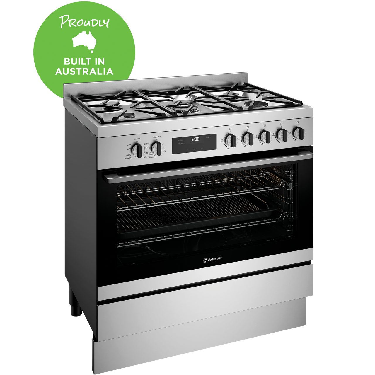 WFE9516DD – 90cm Dual Fuel Freestanding Cooker with AirFry – Dark Stainless Steel