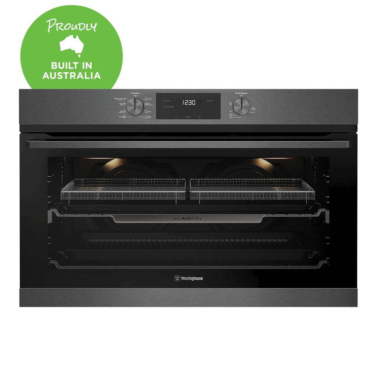 WVE9516DD – 90cm Multi-Function Oven with AirFry – Dark Stainless Steel