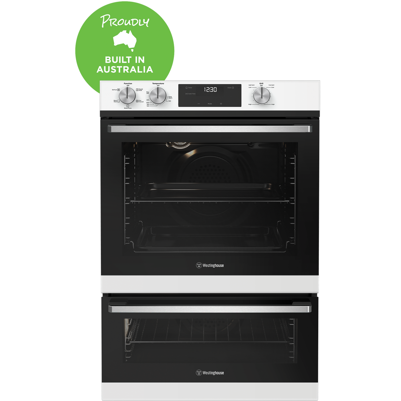 WVE6565WD – 60cm Multi-Function Oven with Separate Grill –  White