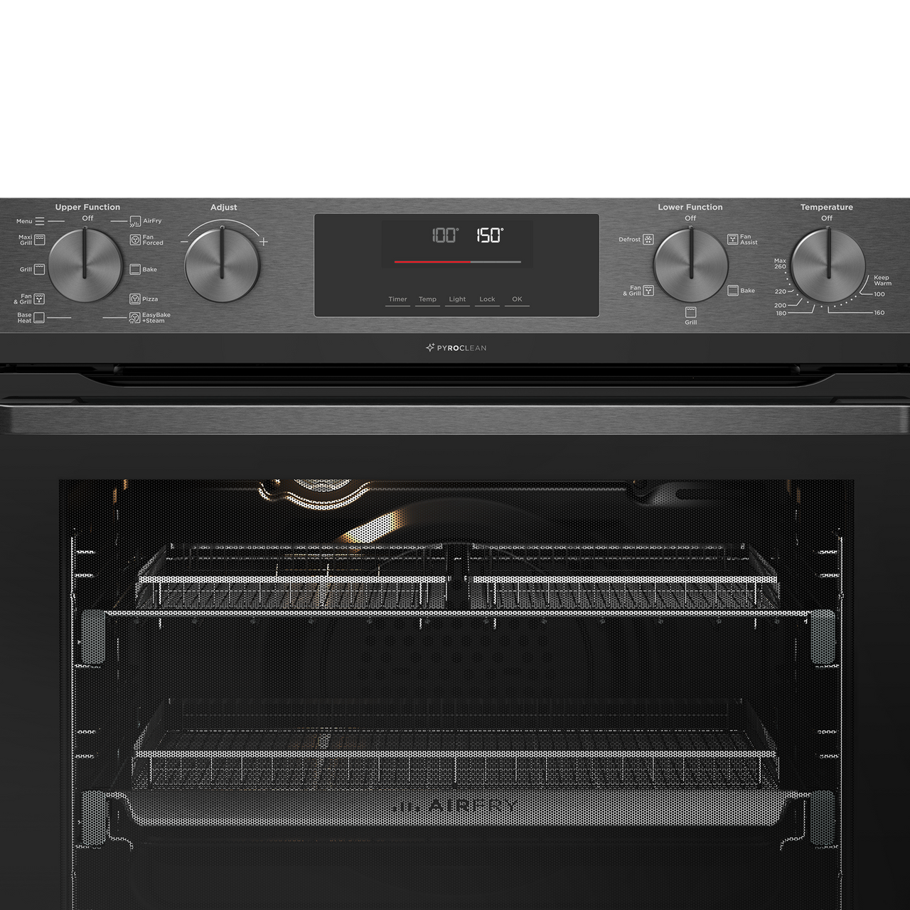 WVEP6727DD - 60cm Multi-Function Pyrolytic Double Oven and SteamBake - Dark Stainless Steel