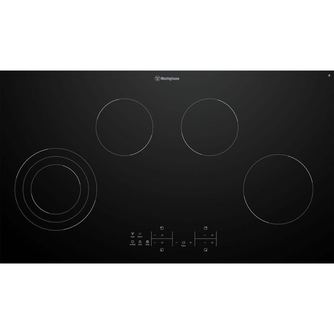 WHC943BD – 90cm Ceramic Cooktop with Triple Zone and Hob2Hood
