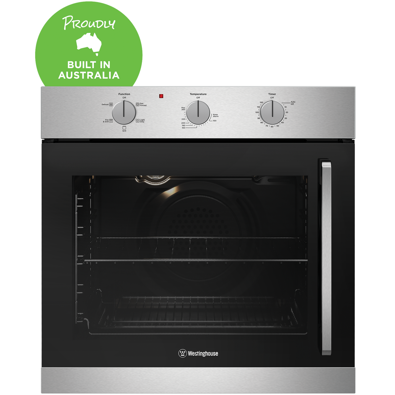 WVES6314SD – 60cm multi-function Oven with Side Opening door – Stainless Steel