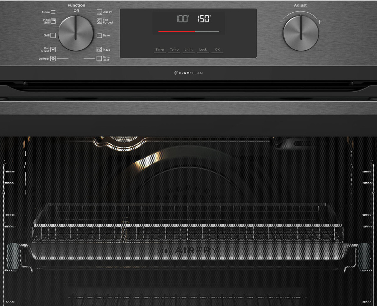 WVEP6716DD – 60cm Multi-Function Pyrolytic Oven with AirFry – Dark Stainless Steel