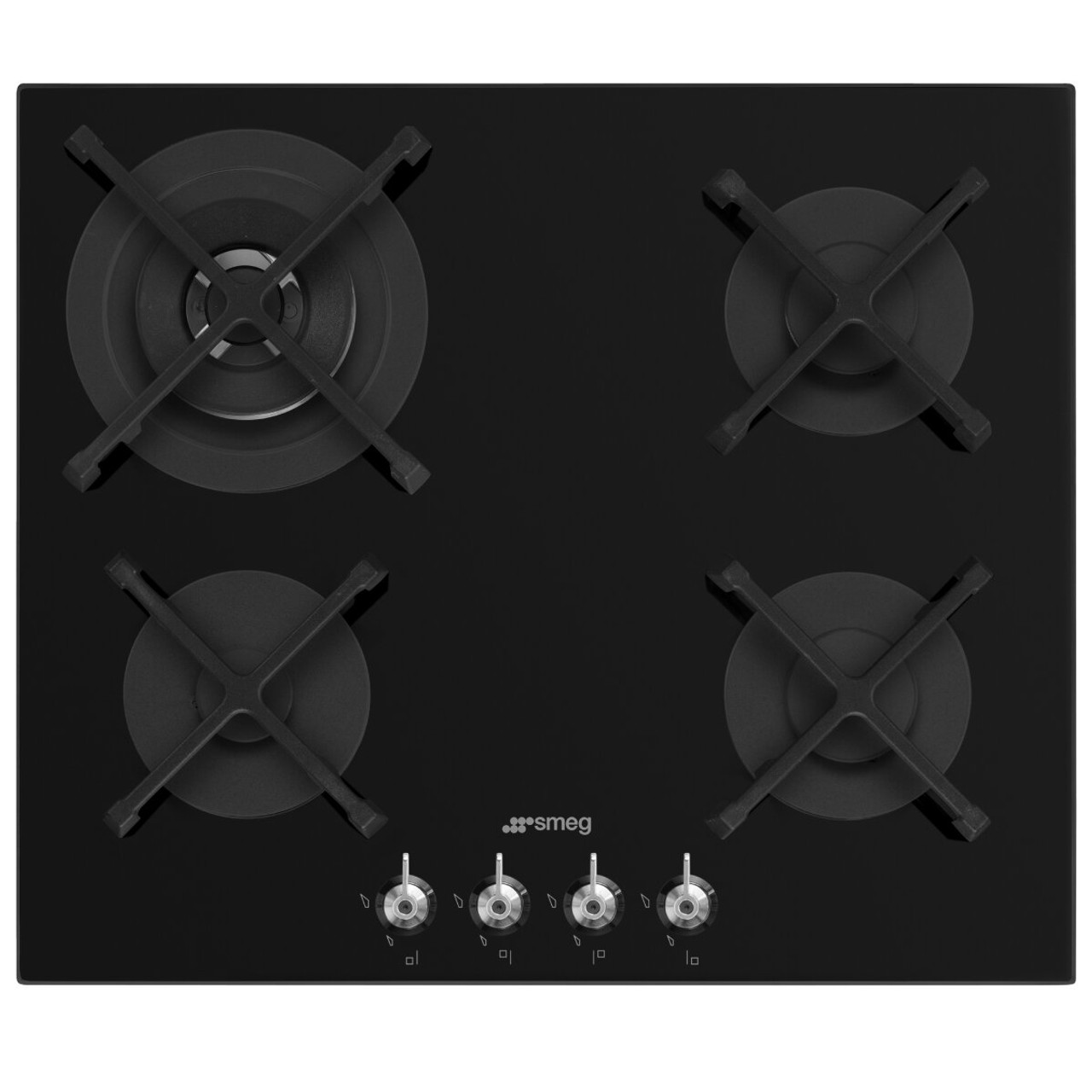 PV364NAU – 60cm Classic Gas on Tempered Glass Cooktop – Black