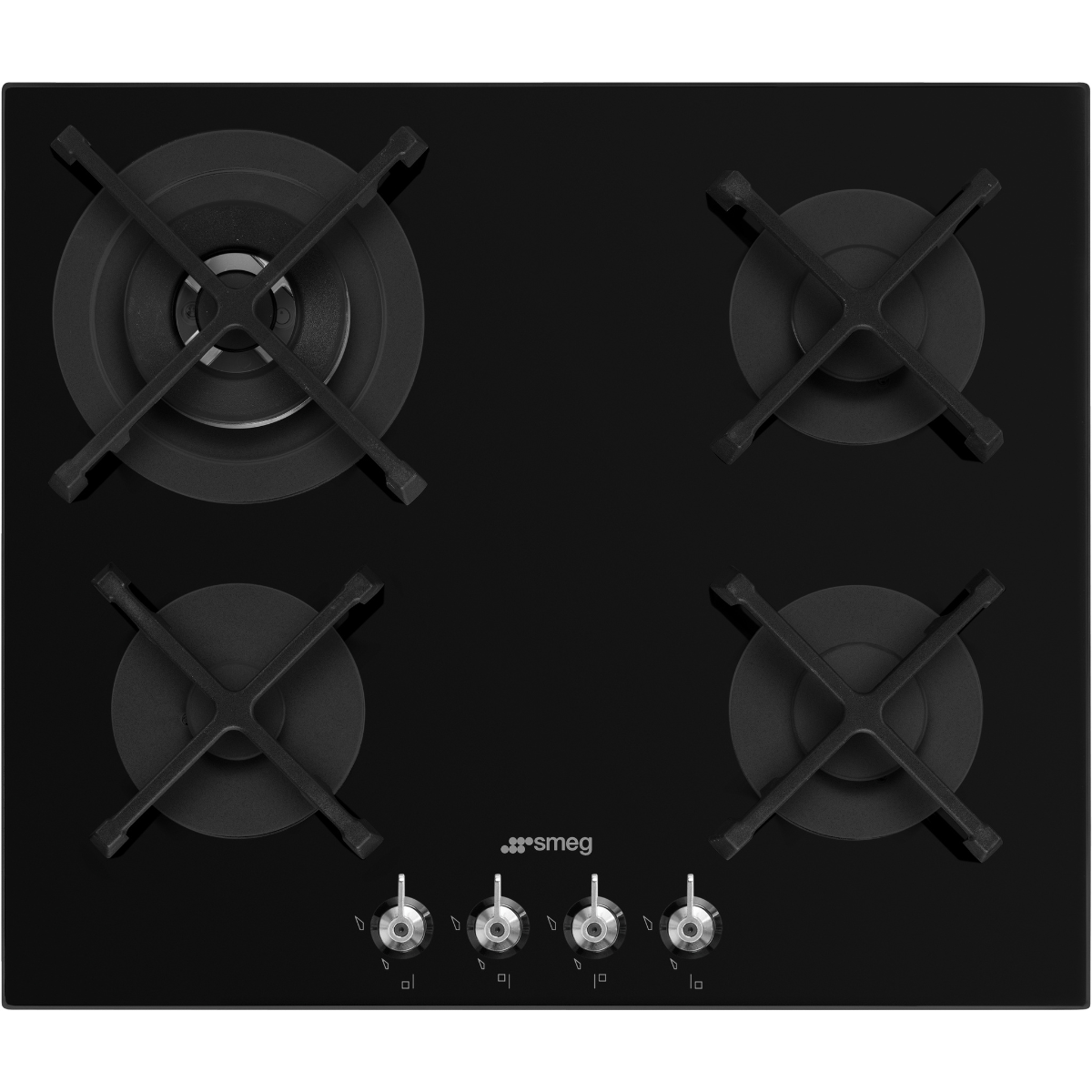 PV364NAU 60cm Classic Gas on Tempered Glass Cooktop Black