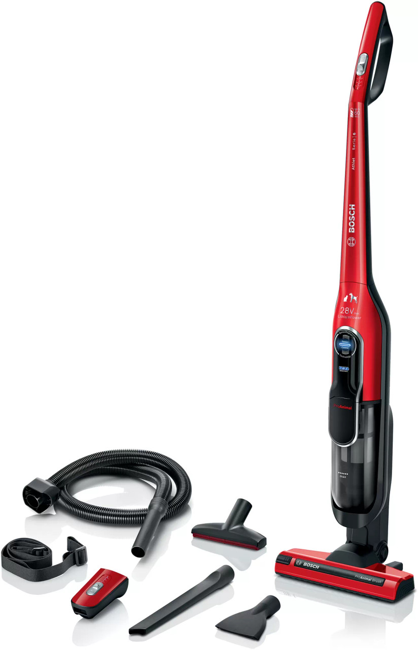 BCH86PETAU - Series 6 Rechargeable vacuum cleaner Athlet ProAnimal - Red