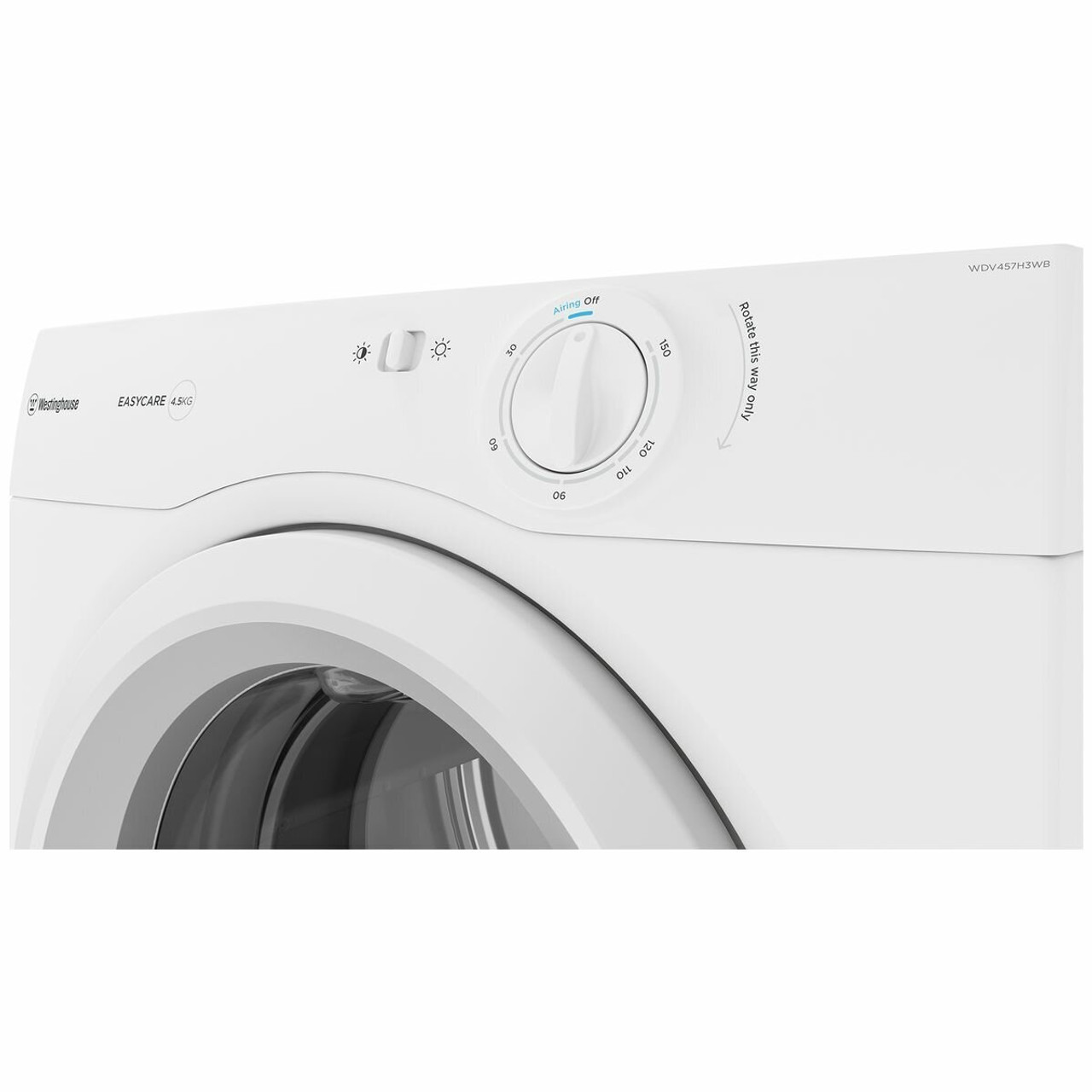 WDV457H3WB - 4.5kg Vented Clothes Dryer - White