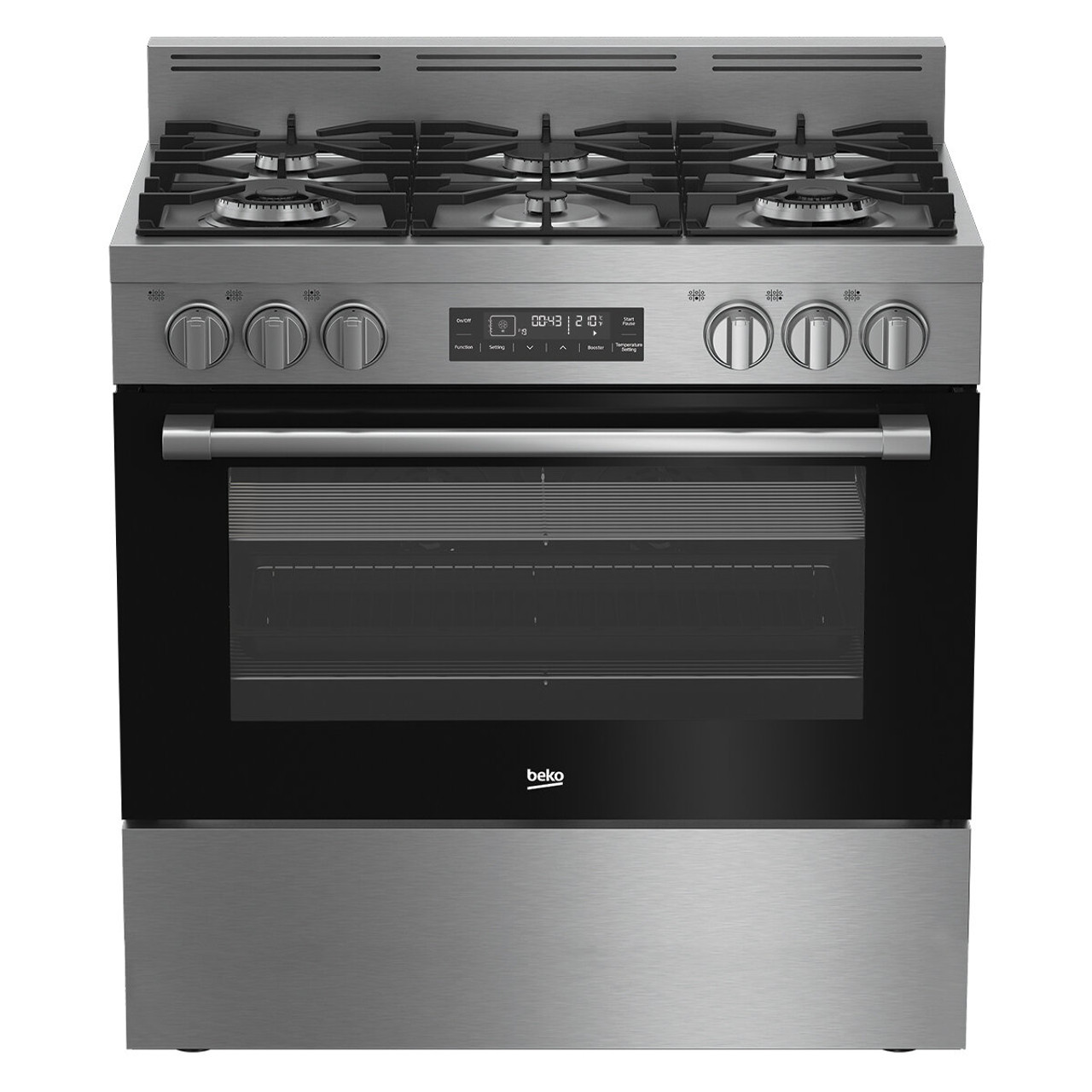 BFC918GMX1 - Beko 90cm Dual Fuel Freestanding Oven/Stove - Stainless Steel