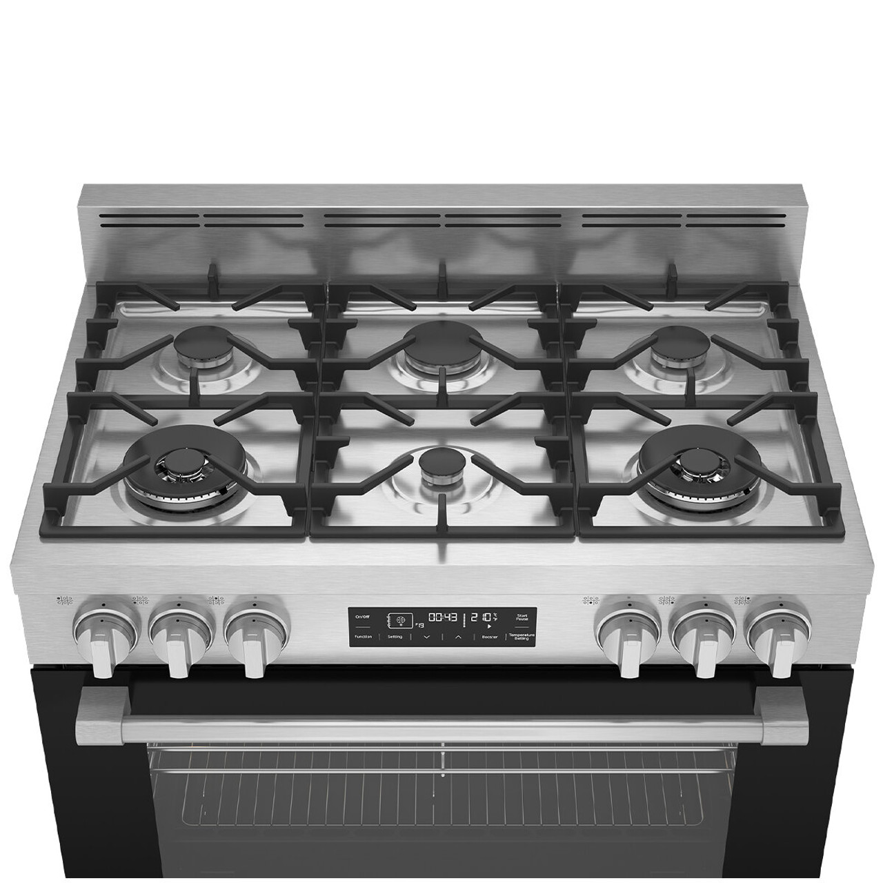 Beko 90cm Dual Fuel Freestanding Oven/Stove Stainless Steel