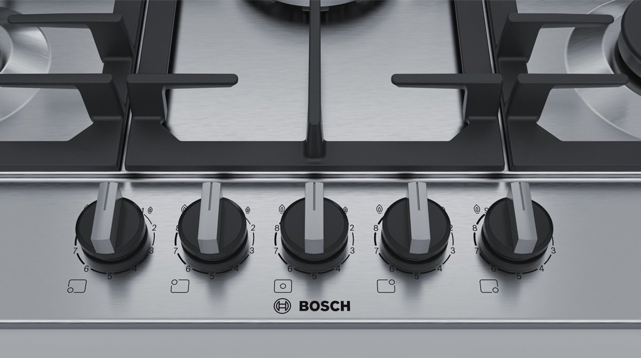 PCR7A5B90A - Bosch Serie 6 75cm Natural Gas Cooktop - Stainless Steel