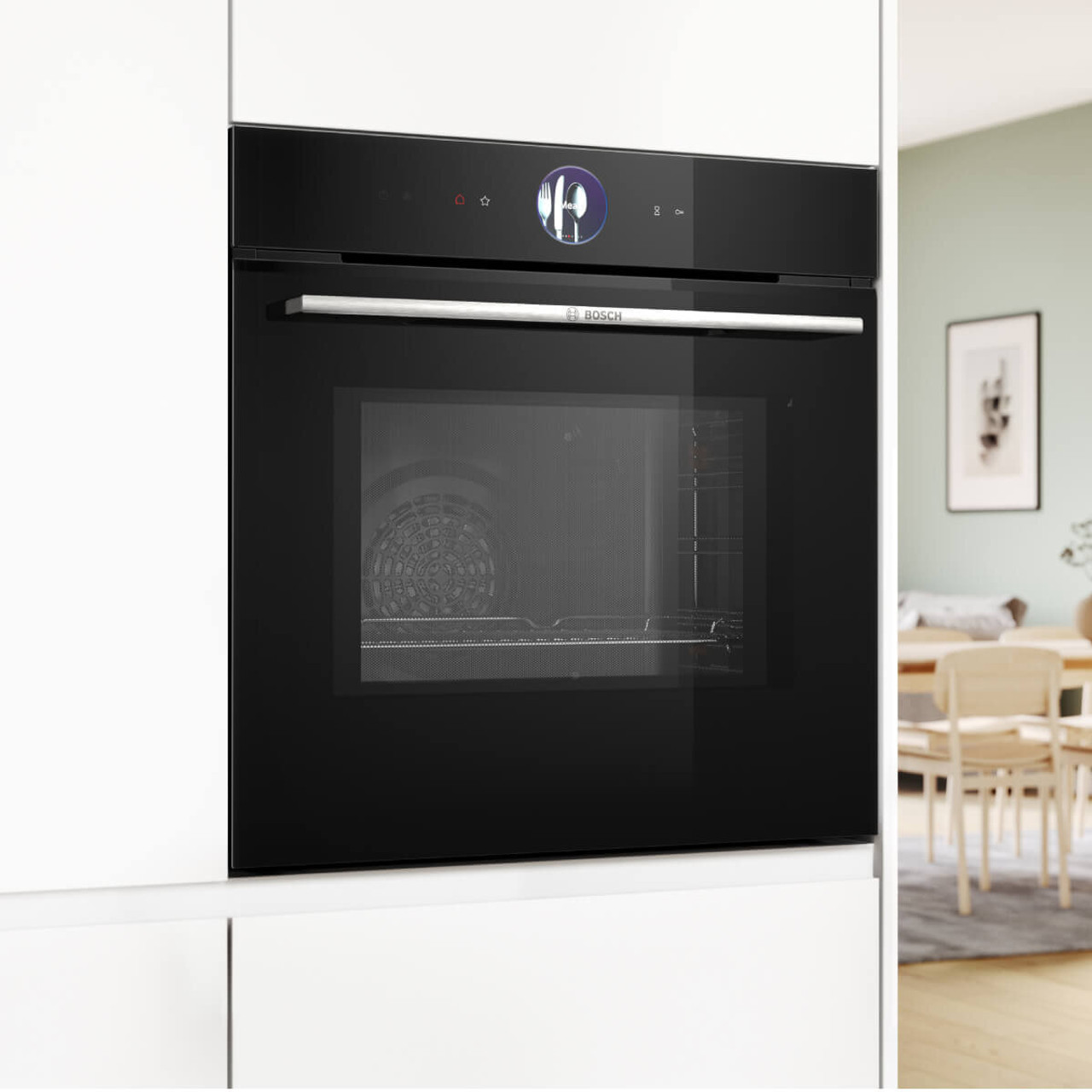 HMG7761B1A - Bosch Series 8 Black MultiFunction Oven With Microwave - Black