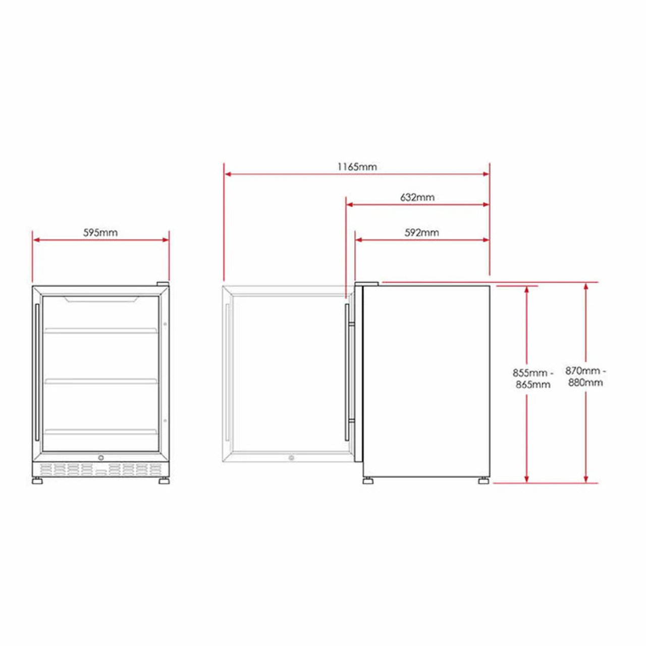 Husky  Riserva 154l Single Zone Wine Chiller 