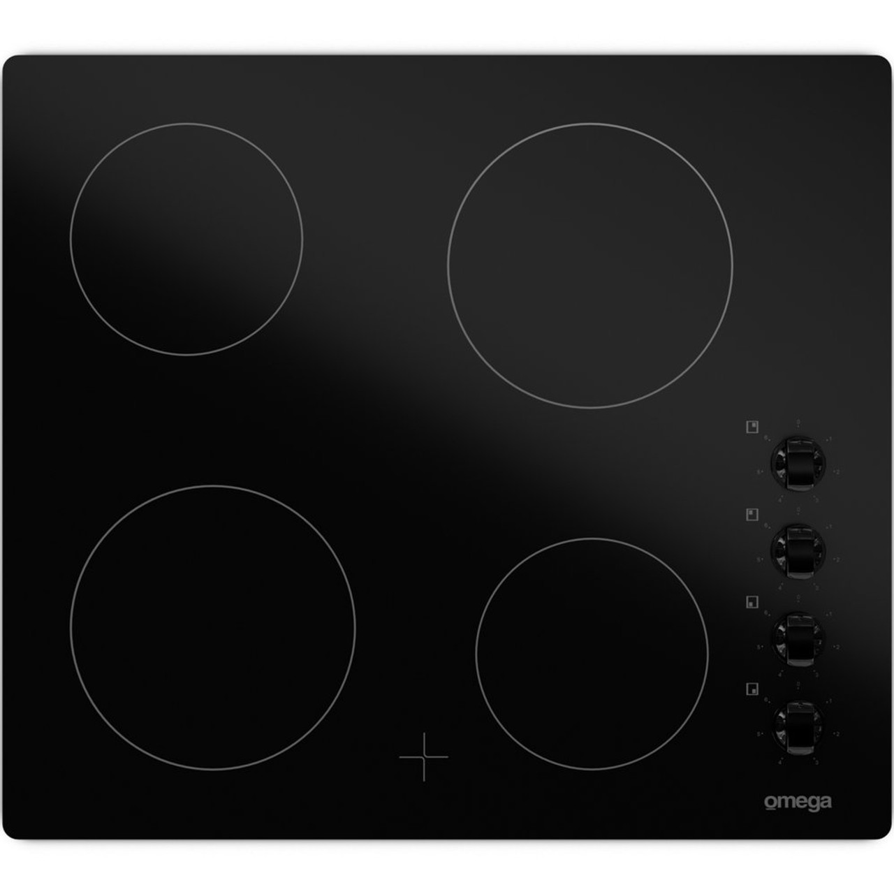 60cm 4 Zone Ceramic Cooktop - Black