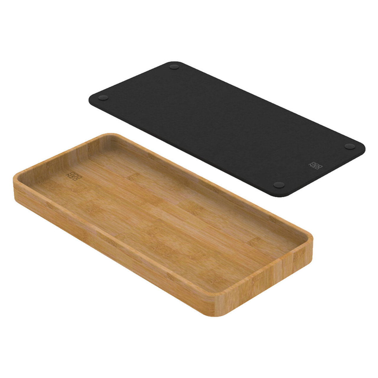 Abey Boutique Fibre Rock & Bamboo Tray Set 