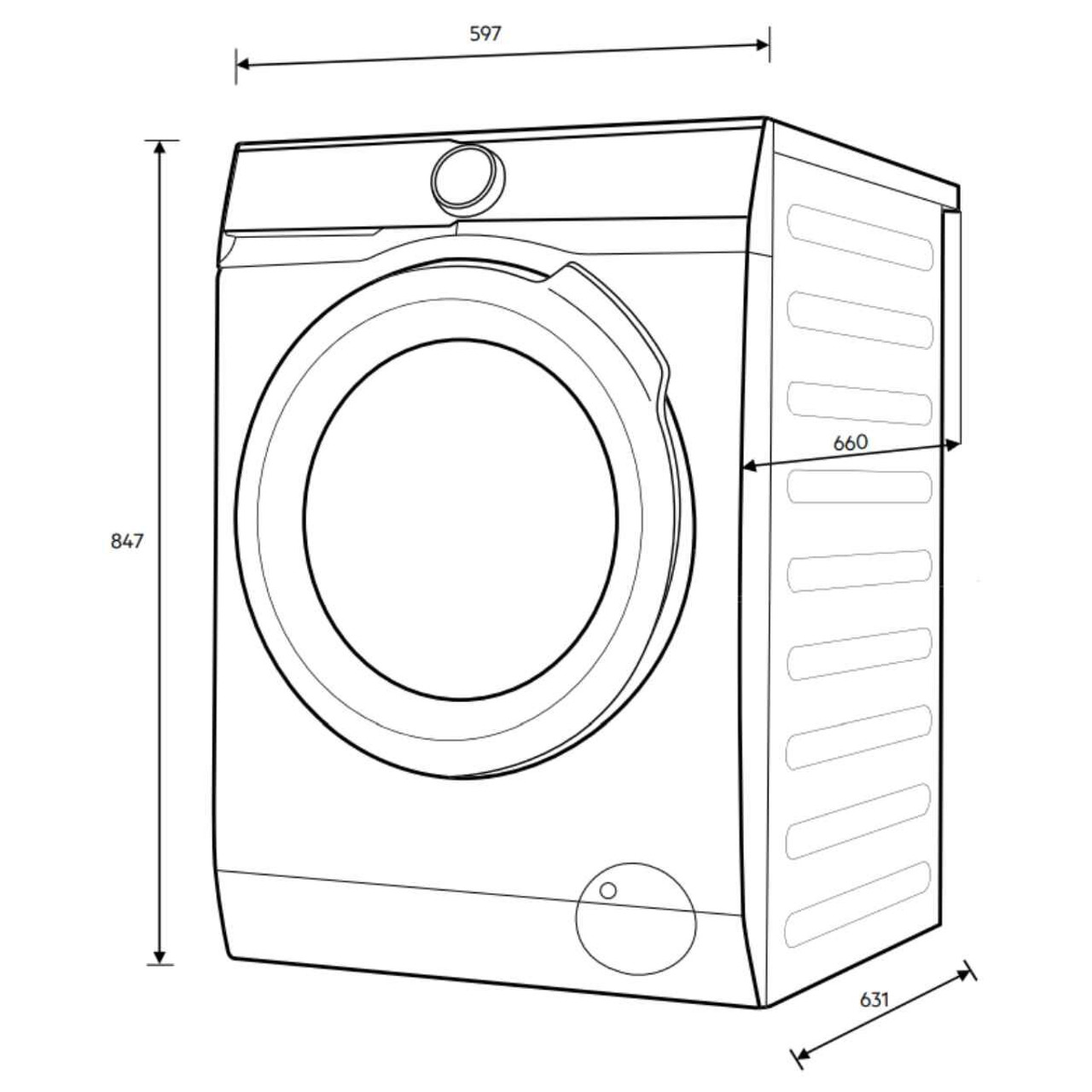 8KG FRONT LOAD WASHING MACHINE