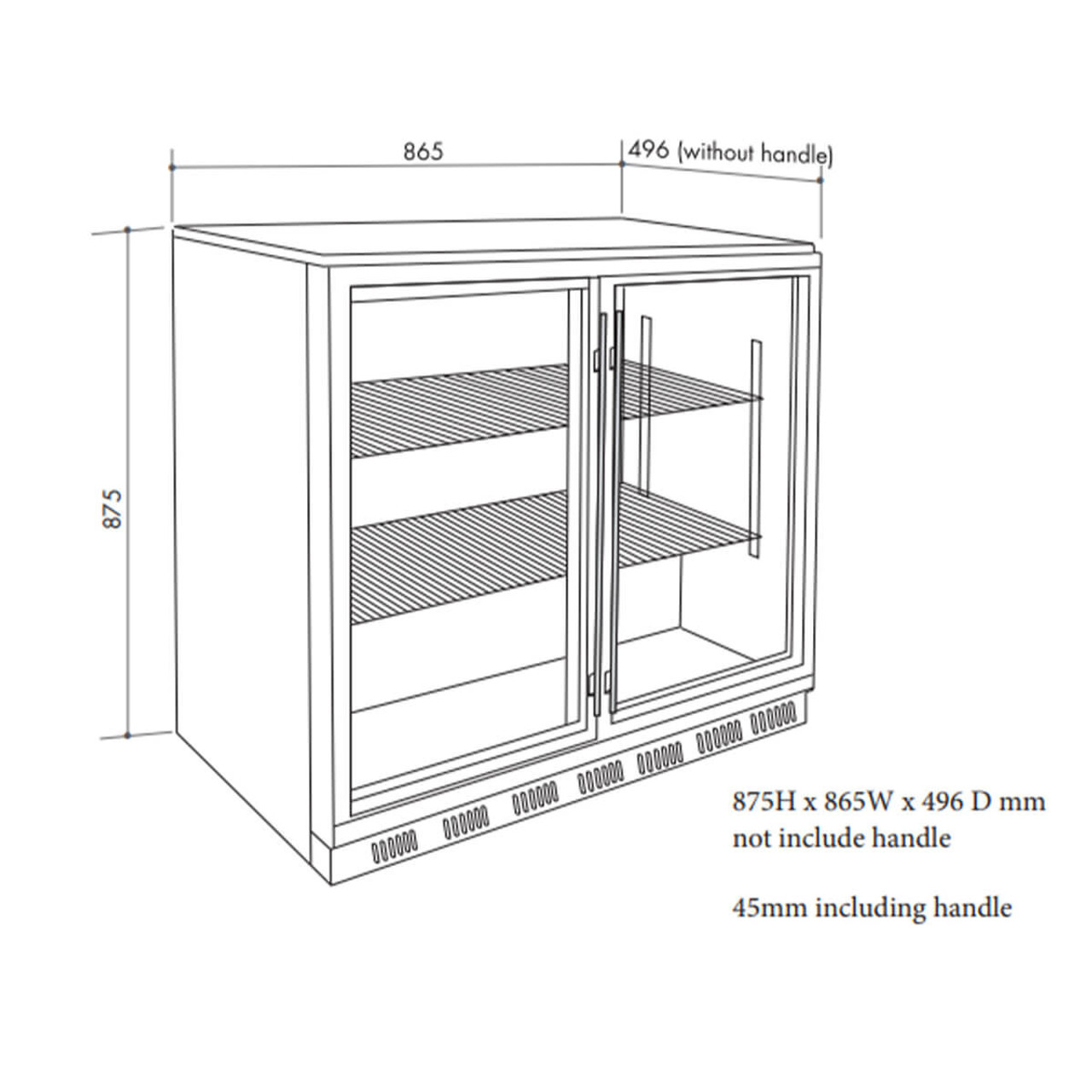 190L Outdoor Beverage Centre - Stainless Steel