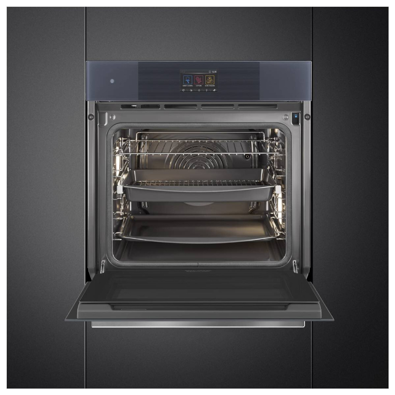 Linea 60cm Pyro Steam Oven - Neptune Grey