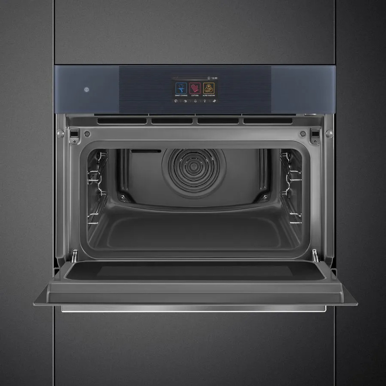 LINEA 45CM NEPTUNE GREY COMBINATION OVEN