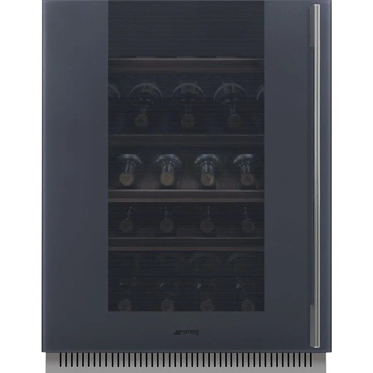 38 Bottle Dual Zone Built Under Wine Cabinet - Grey