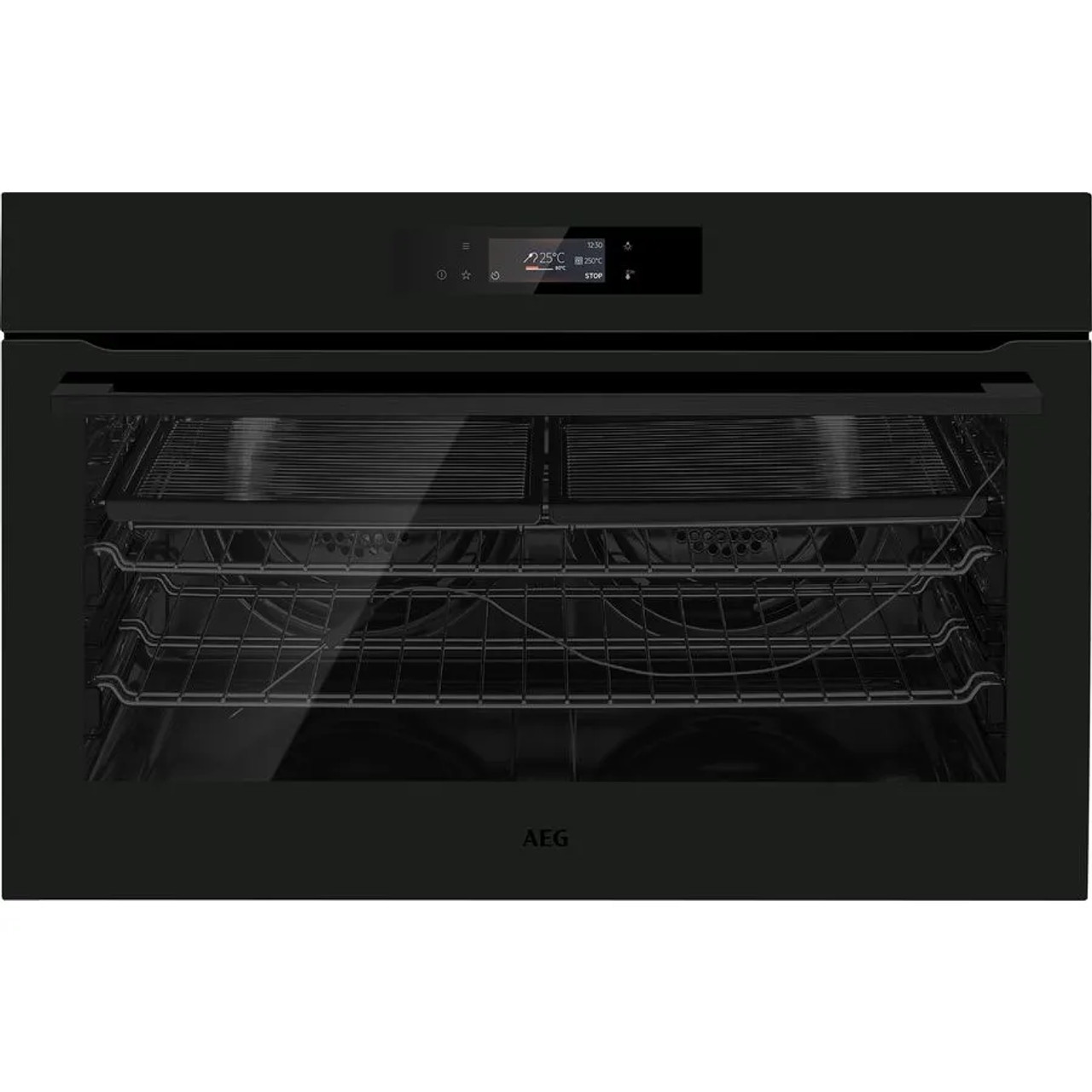 BPK75891PT - 90cm Matte Black Pyrolytic Oven  - Black