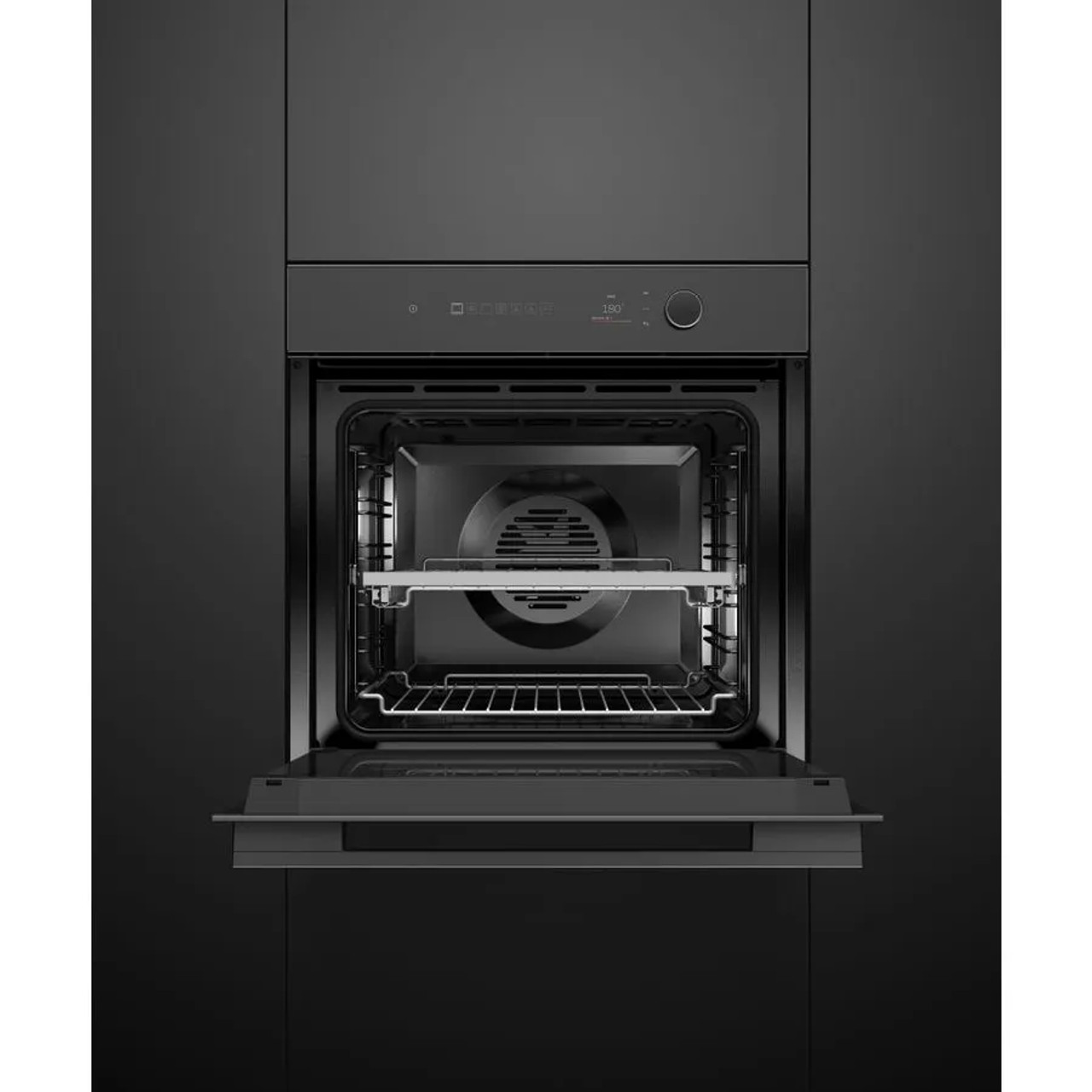 OB60SM16PLB1 60cm Black Glass Pyrolytic Oven - Black