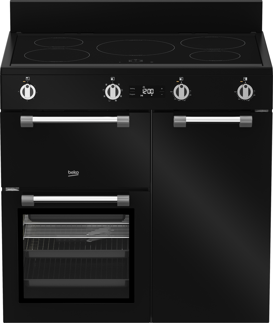 BRC916IMB - 90cm Rangecooker with Induction Cooktop – Black