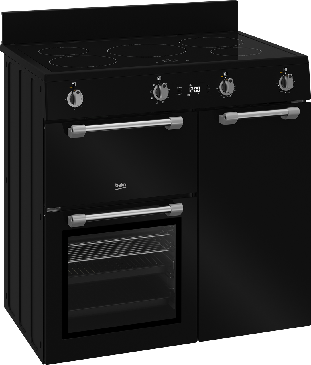 BRC916IMB - 90cm Rangecooker with Induction Cooktop – Black