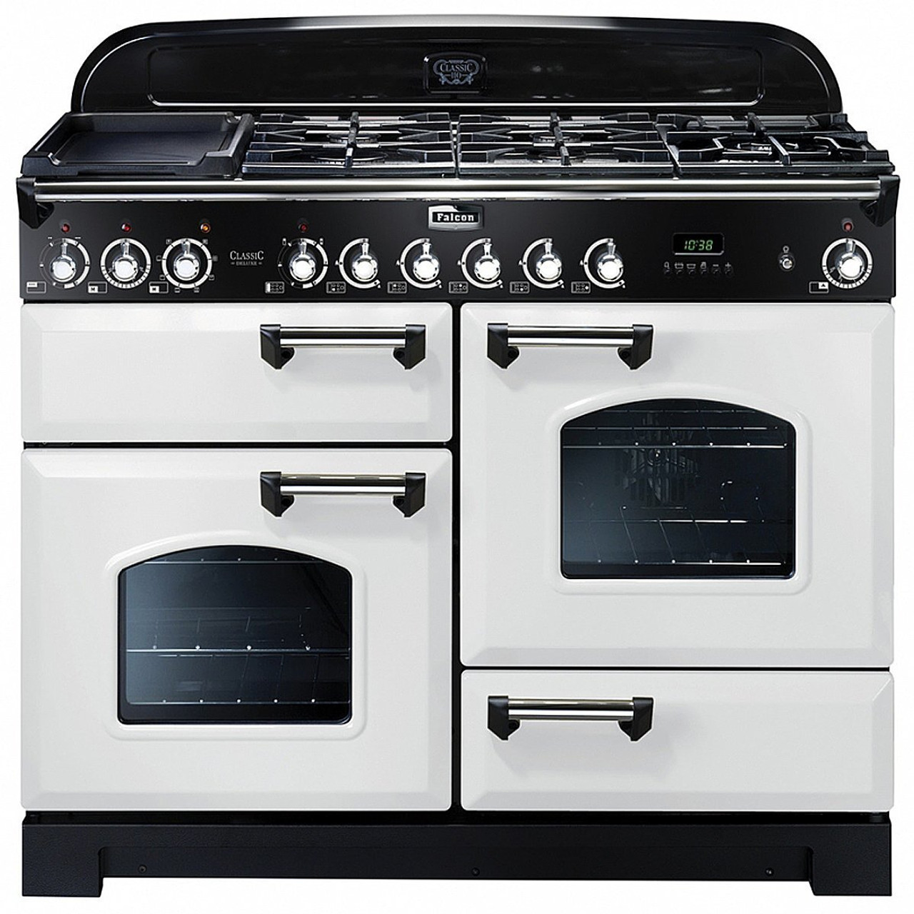 CDL110DFWHCH - 110cm Freestanding Dual Fuel Oven/Stove  - White