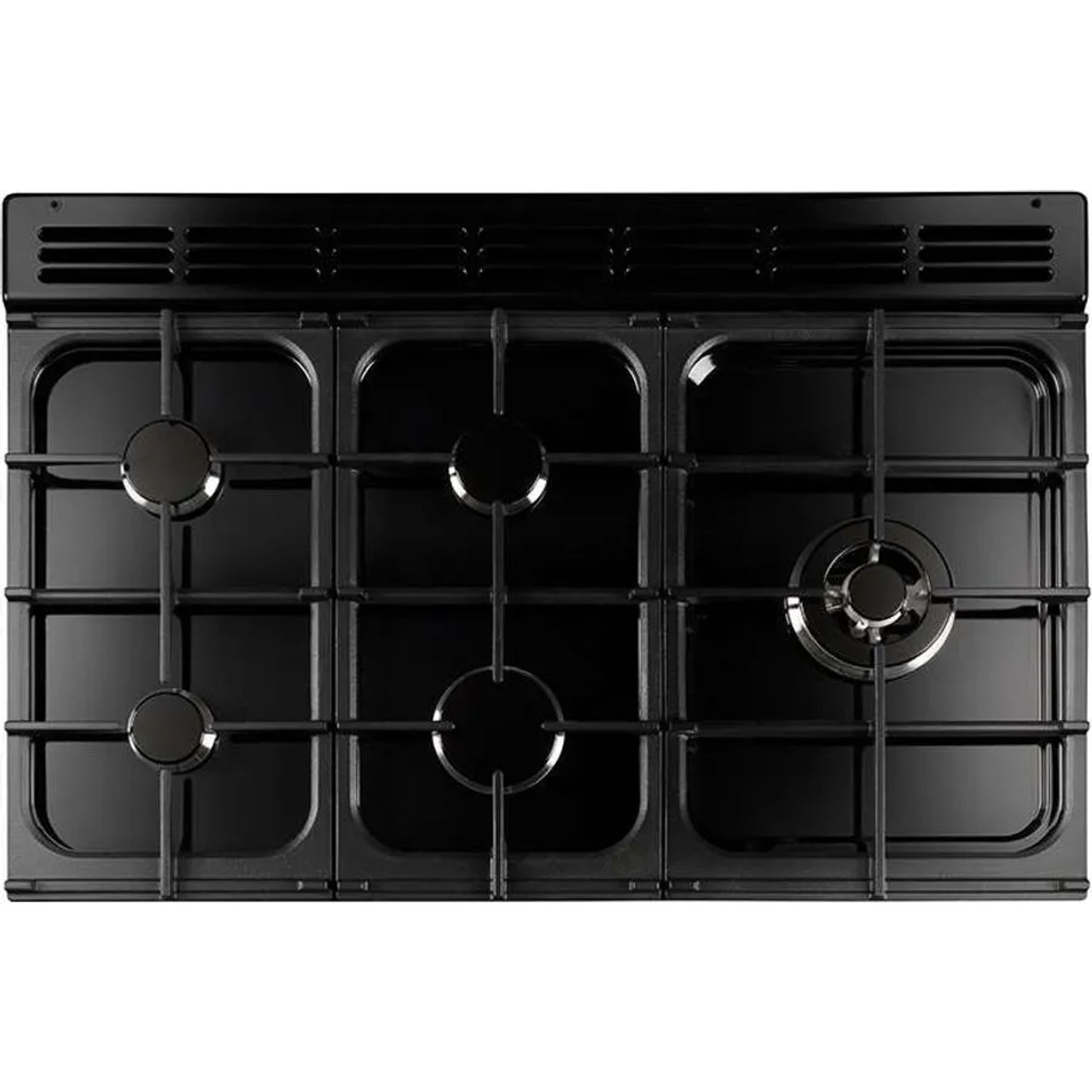 CDL90DFBLBR - Classic Deluxe 90cm Black And Brass Dual Fuel Freestanding Cooker - Black