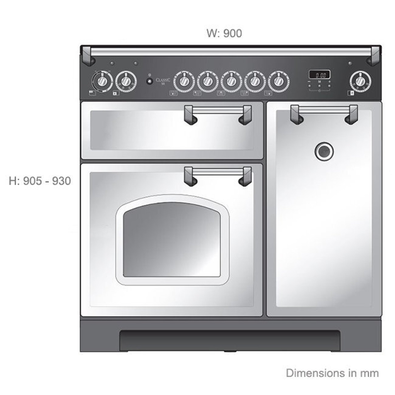 CLA90EI5CRCH - 90cm Freestanding Electric Oven/Stove - Cream