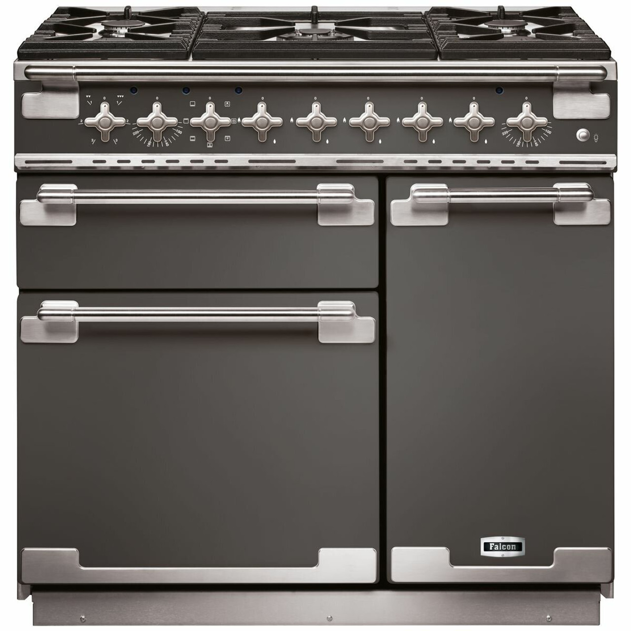 ELS90DFSLN - 90cm Elise Freestanding Dual Fuel Oven/Stove - Slate